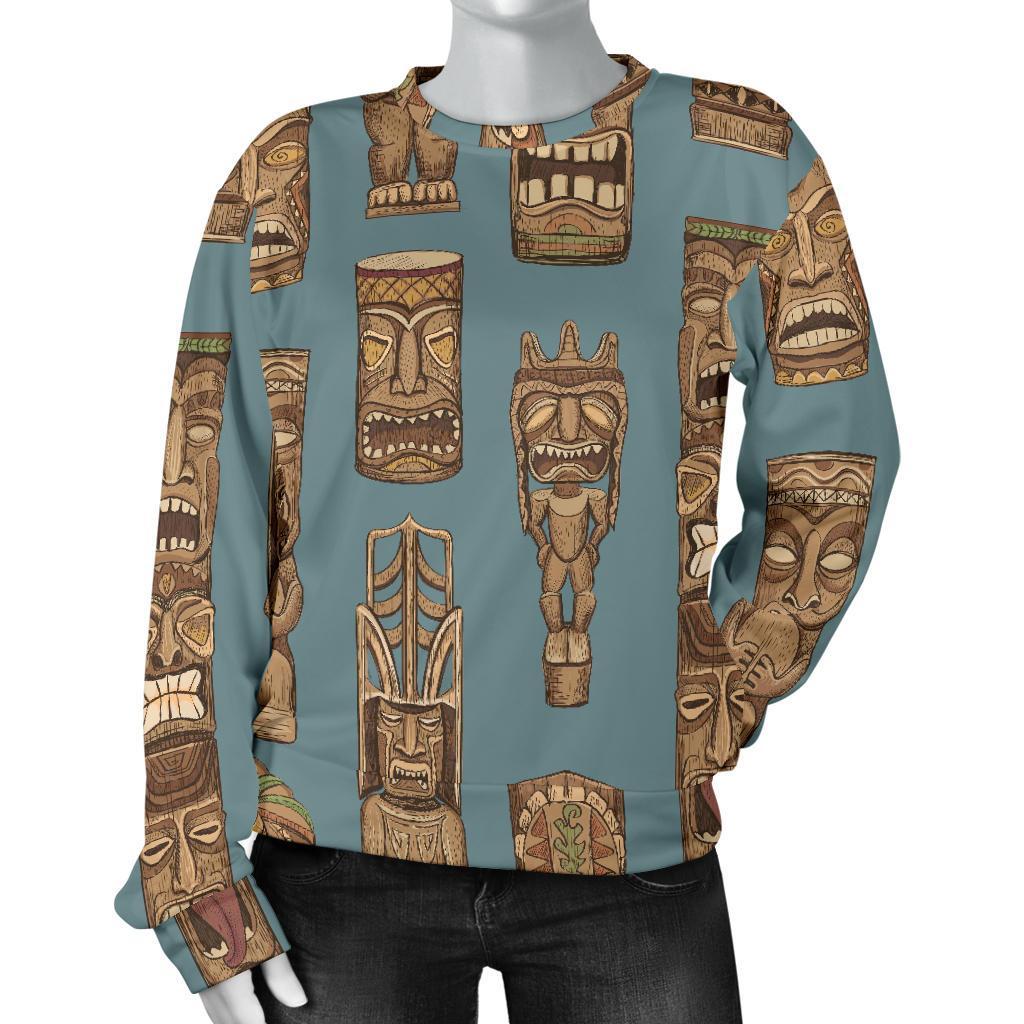 Totem Aztec Pattern Print Women's Sweatshirt-grizzshop