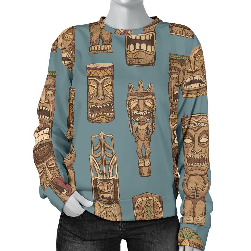 Totem Aztec Pattern Print Women's Sweatshirt-grizzshop