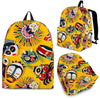 Totem Mask Pattern Print Backpack-grizzshop