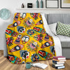 Totem Mask Pattern Print Blanket-grizzshop