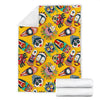 Totem Mask Pattern Print Blanket-grizzshop