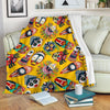 Totem Mask Pattern Print Blanket-grizzshop