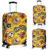 Totem Mask Pattern Print Luggage Cover Protector-grizzshop