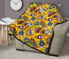 Totem Mask Pattern Print Quilt-grizzshop