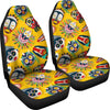 Totem Mask Pattern Print Universal Fit Car Seat Covers-grizzshop