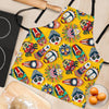 Totem Mask Pattern Print Women's Apron-grizzshop