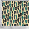 Totem Mask Print Pattern Bathroom Shower Curtain-grizzshop