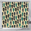 Totem Mask Print Pattern Bathroom Shower Curtain-grizzshop