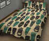 Totem Mask Print Pattern Bed Set Quilt-grizzshop