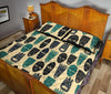 Totem Mask Print Pattern Bed Set Quilt-grizzshop