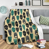 Totem Mask Print Pattern Blanket-grizzshop