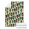 Totem Mask Print Pattern Blanket-grizzshop