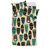 Totem Mask Print Pattern Duvet Cover Bedding Set-grizzshop