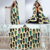 Totem Mask Print Pattern Hooded Blanket-grizzshop