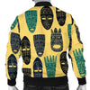 Totem Mask Print Pattern Men's Bomber Jacket-grizzshop