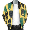 Totem Mask Print Pattern Men's Bomber Jacket-grizzshop