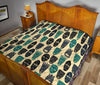 Totem Mask Print Pattern Quilt-grizzshop