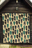 Totem Mask Print Pattern Quilt-grizzshop