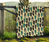 Totem Mask Print Pattern Quilt-grizzshop