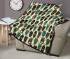 Totem Mask Print Pattern Quilt-grizzshop