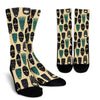 Totem Mask Print Pattern Unisex Crew Socks-grizzshop