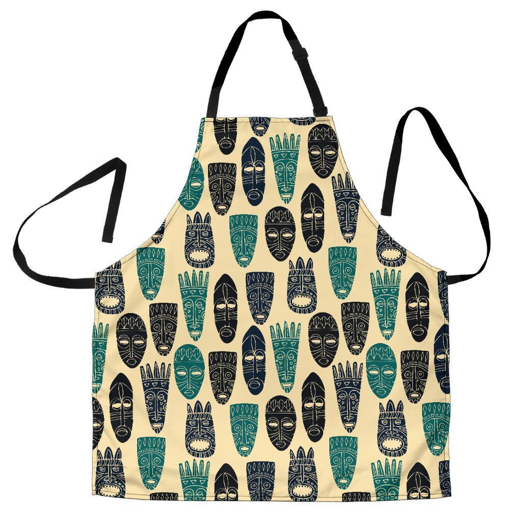 Totem Mask Print Pattern Women's Apron-grizzshop