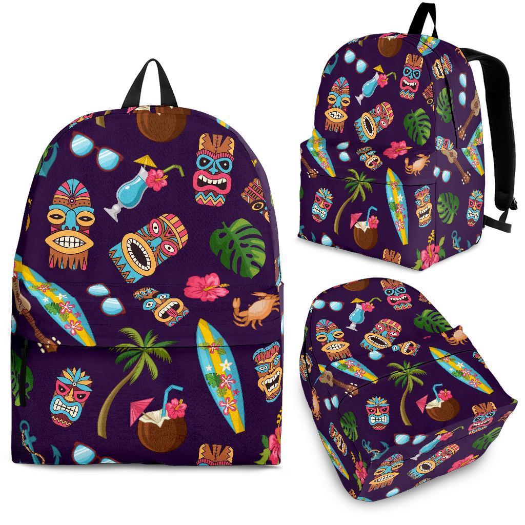 Totem Pattern Print Backpack-grizzshop