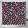 Totem Pattern Print Bathroom Shower Curtain-grizzshop