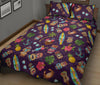 Totem Pattern Print Bed Set Quilt-grizzshop