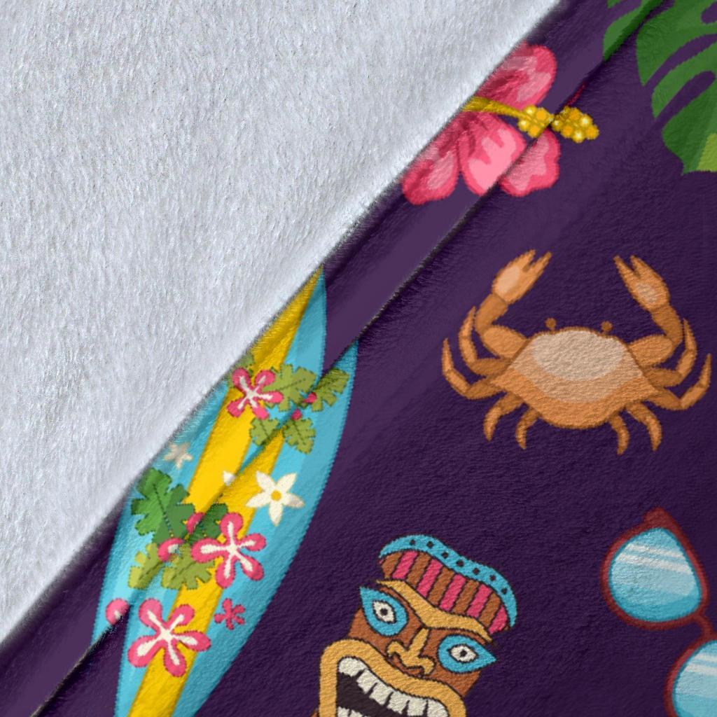 Totem Pattern Print Blanket-grizzshop