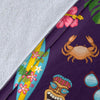 Totem Pattern Print Blanket-grizzshop