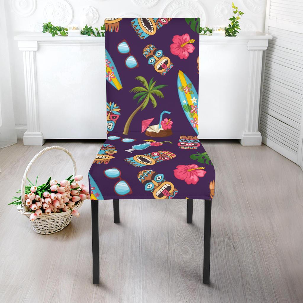 Totem Pattern Print Chair Cover-grizzshop