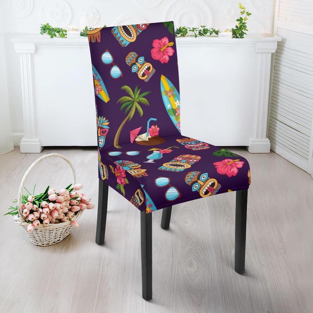 Totem Pattern Print Chair Cover-grizzshop