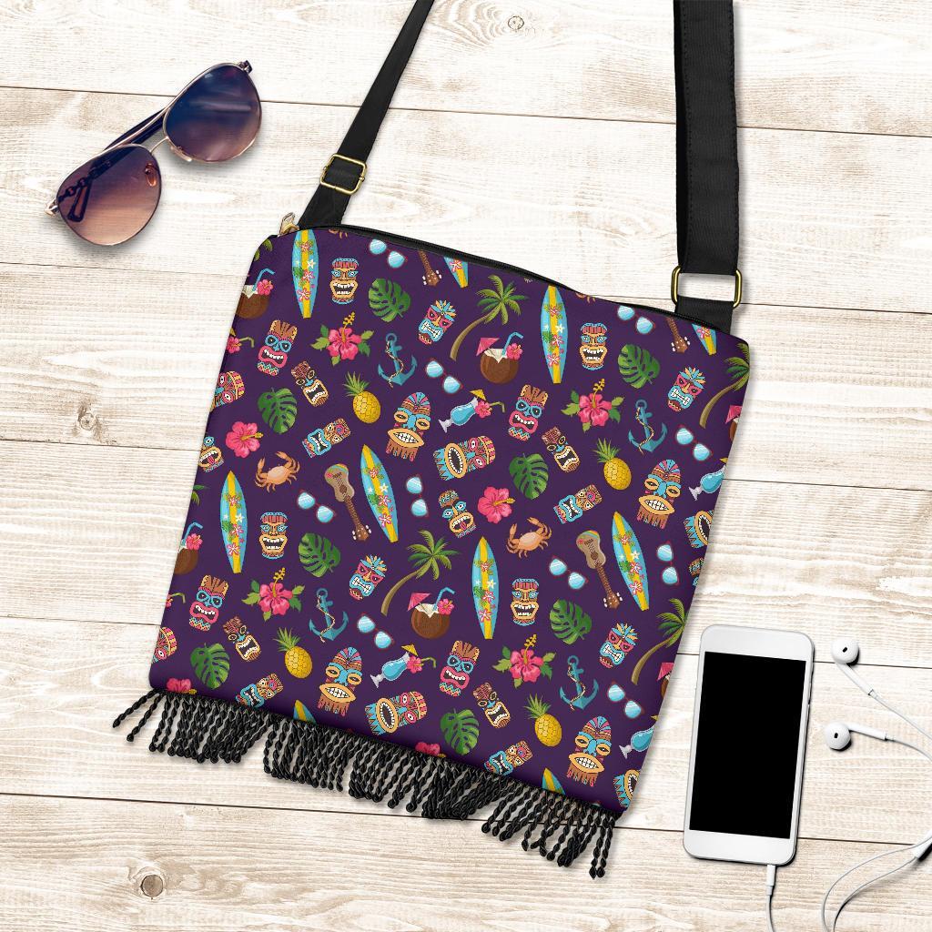 Totem Pattern Print Crossbody bags-grizzshop