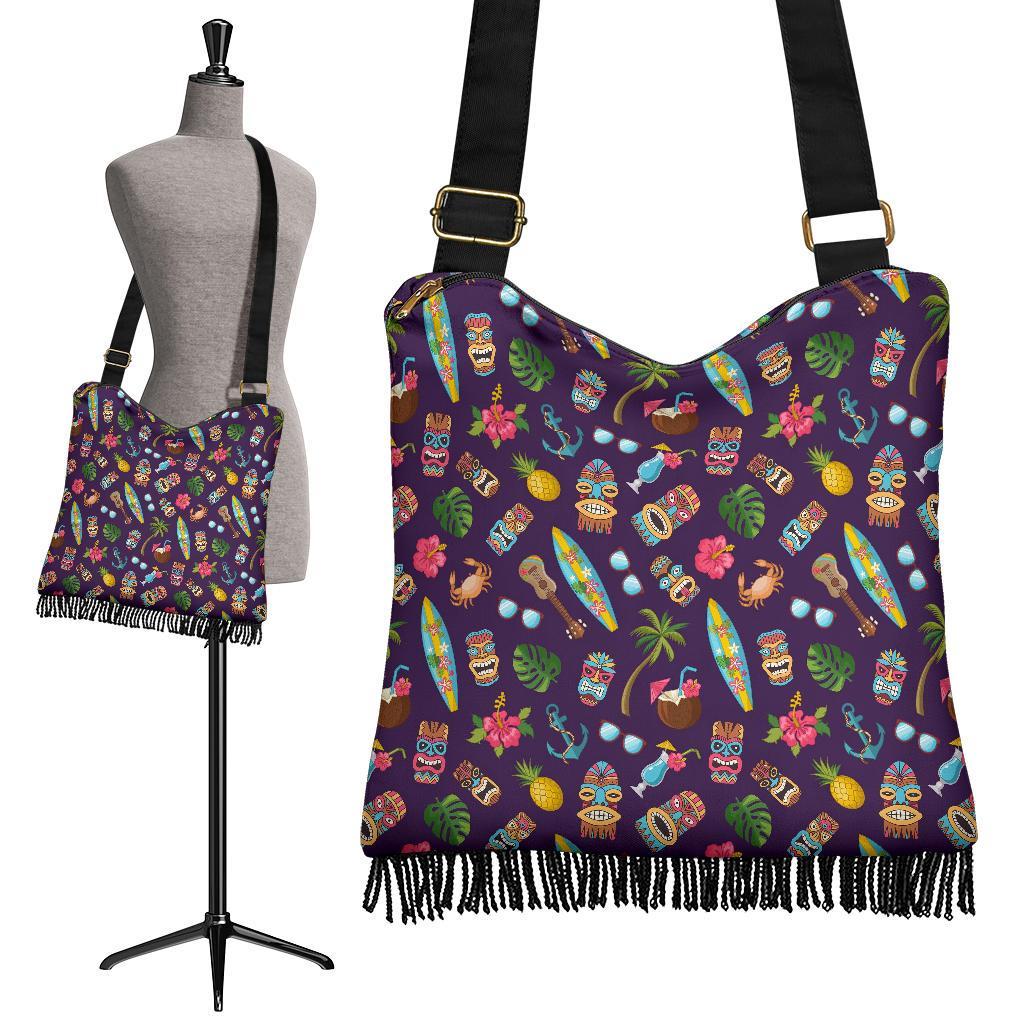 Totem Pattern Print Crossbody bags-grizzshop