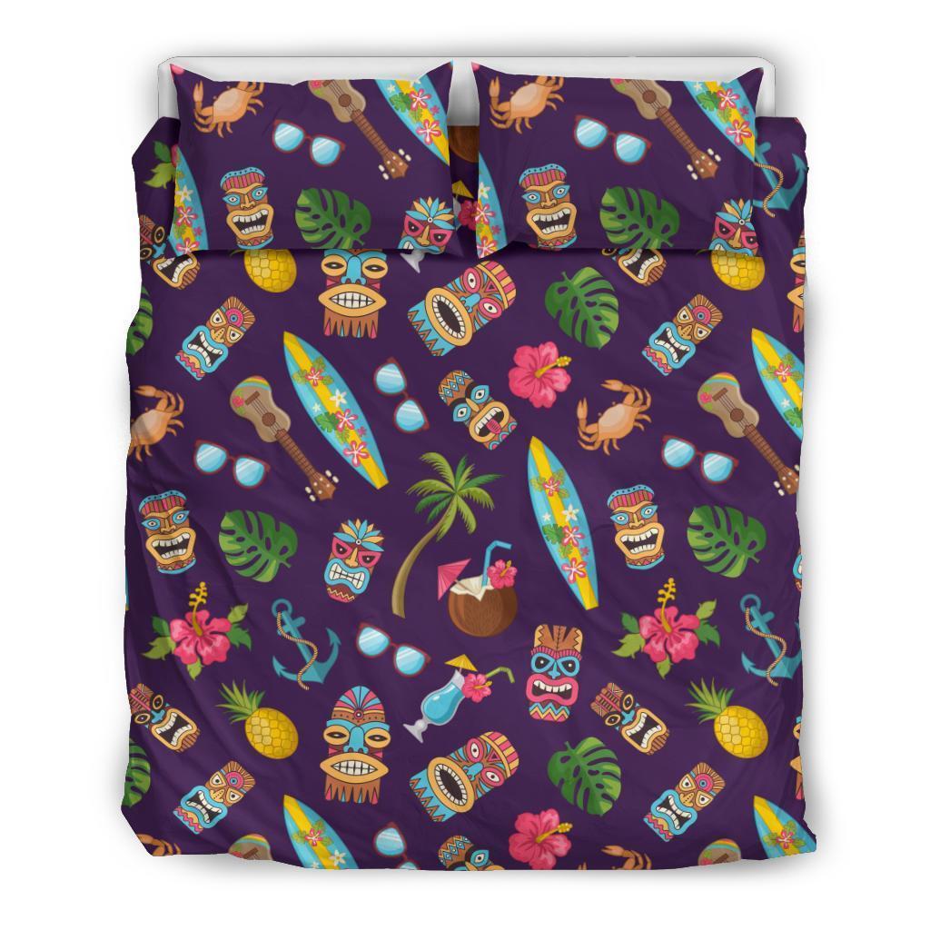 Totem Pattern Print Duvet Cover Bedding Set-grizzshop