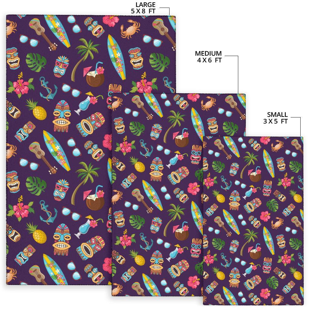 Totem Pattern Print Floor Mat-grizzshop