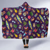 Totem Pattern Print Hooded Blanket-grizzshop