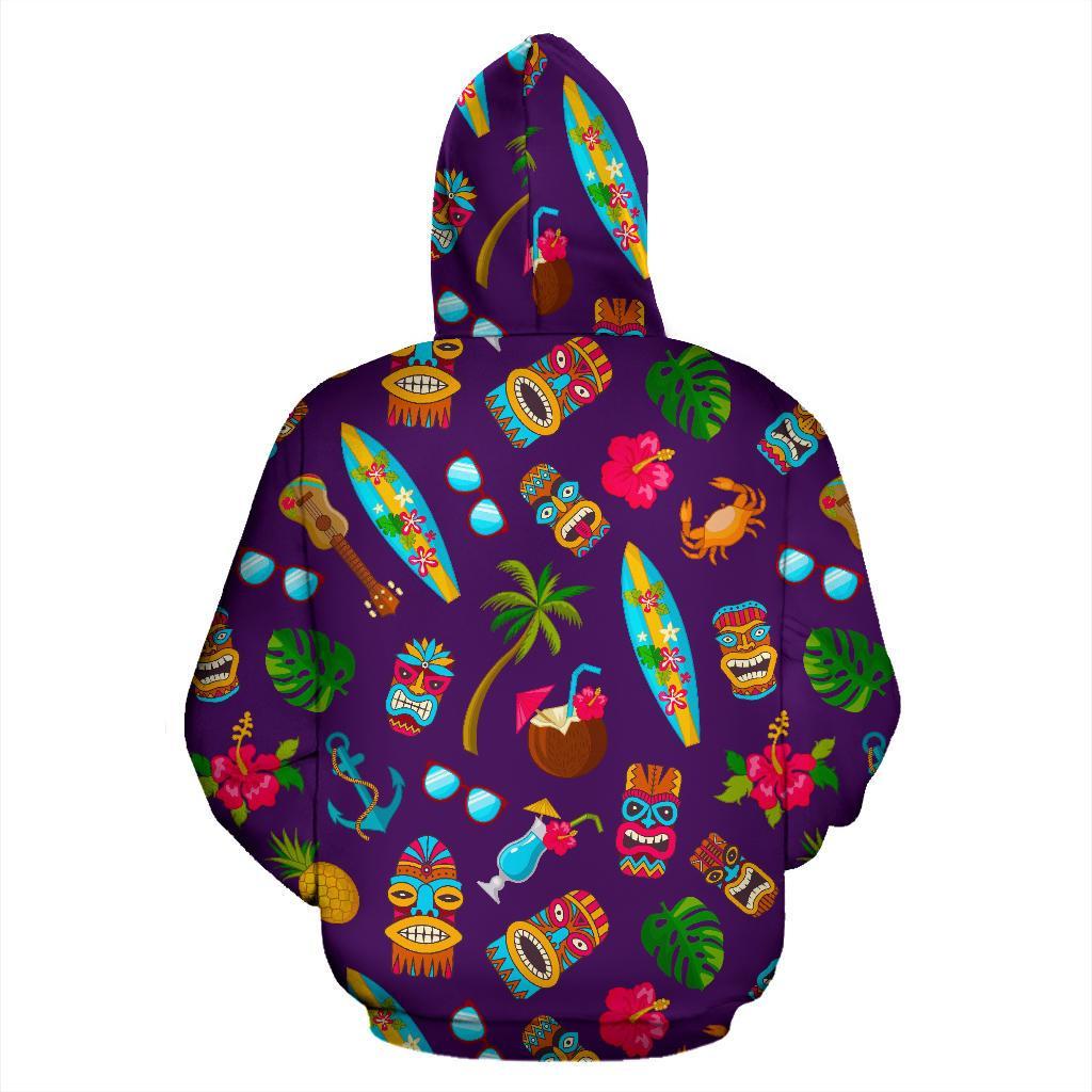 Totem Pattern Print Men Women Pullover Hoodie-grizzshop