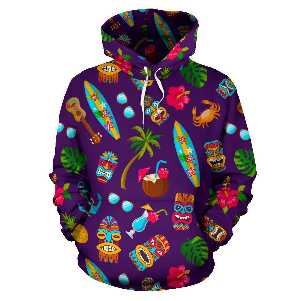 Totem Pattern Print Men Women Pullover Hoodie-grizzshop