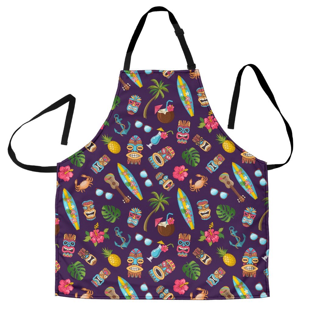 Totem Pattern Print Men's Apron-grizzshop