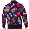 Totem Pattern Print Men's Bomber Jacket-grizzshop