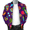 Totem Pattern Print Men's Bomber Jacket-grizzshop