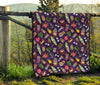 Totem Pattern Print Quilt-grizzshop