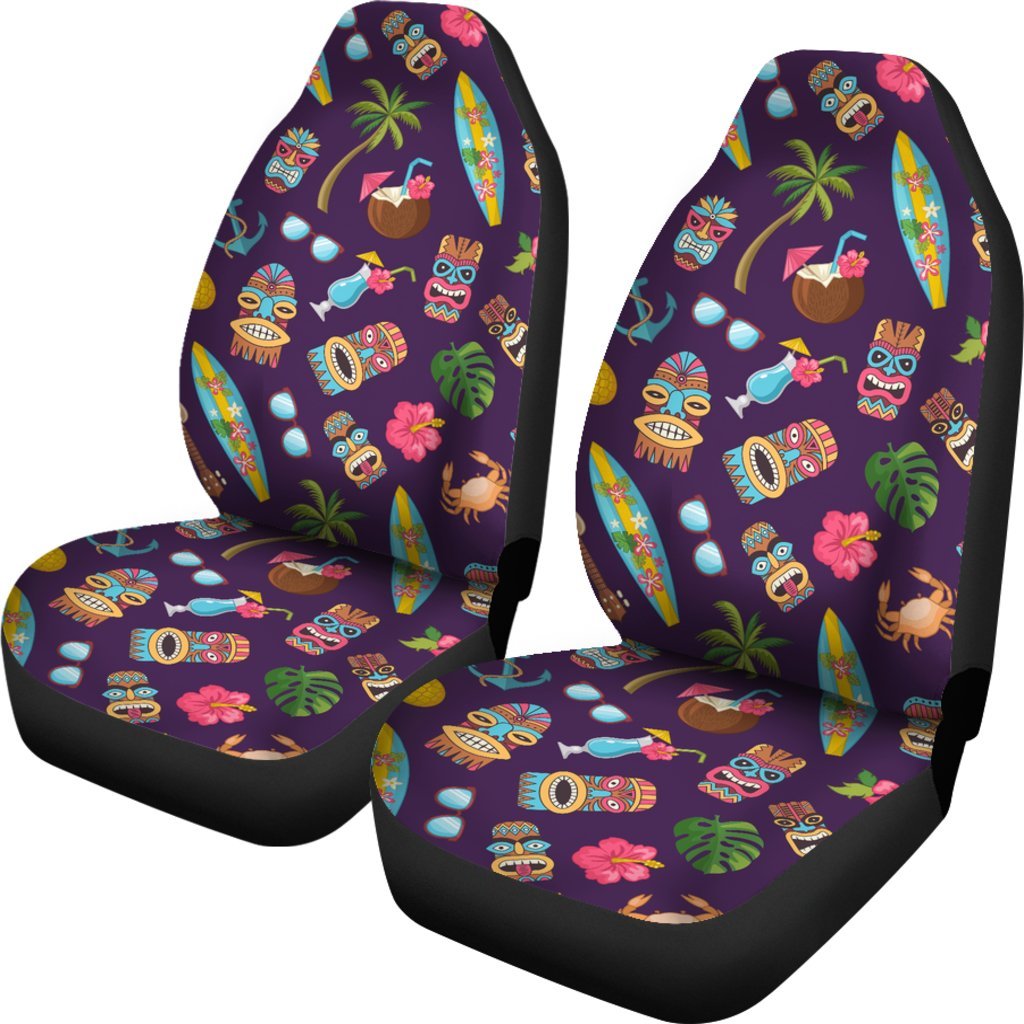 Totem Pattern Print Universal Fit Car Seat Covers-grizzshop