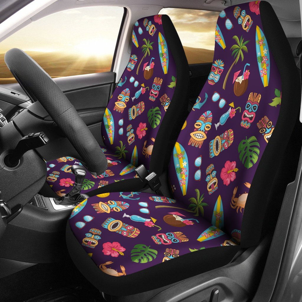 Totem Pattern Print Universal Fit Car Seat Covers-grizzshop