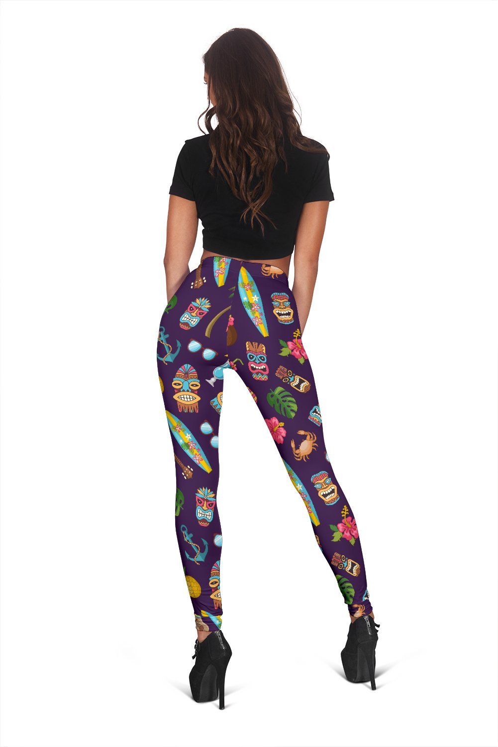 Totem Pattern Print Women Leggings-grizzshop