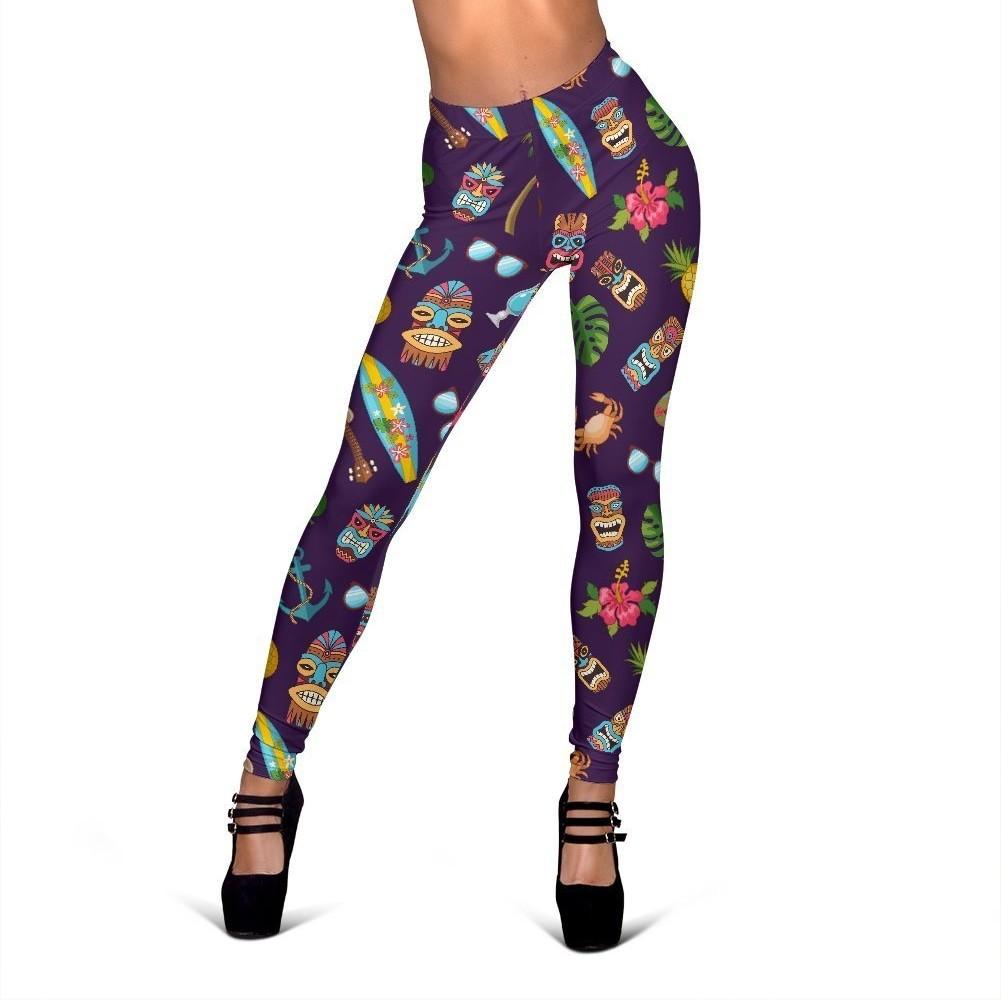 Totem Pattern Print Women Leggings-grizzshop