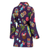 Totem Pattern Print Women Long Robe-grizzshop