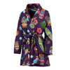 Totem Pattern Print Women Long Robe-grizzshop